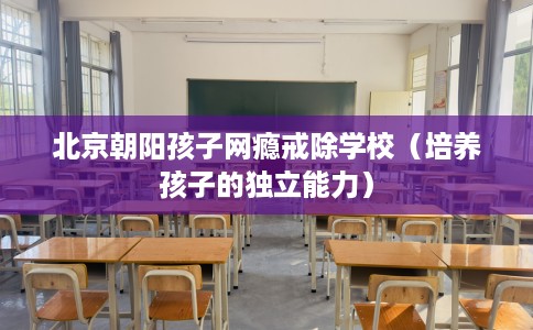 北京朝阳孩子网瘾戒除学校（培养孩子的独立能力）