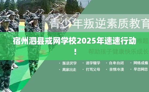 宿州泗县戒网学校2025年速速行动!
