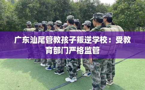 广东汕尾管教孩子叛逆学校：受教育部门严格监管