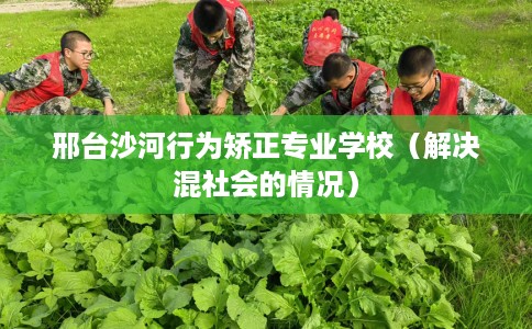 邢台沙河行为矫正专业学校（解决混社会的情况）