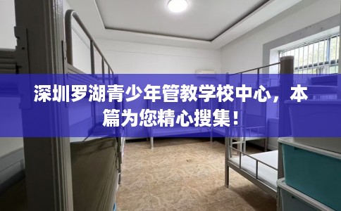 深圳罗湖青少年管教学校中心，本篇为您精心搜集！