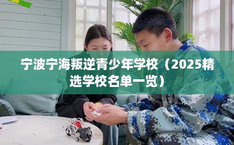 宁波宁海叛逆青少年学校（2025精选学校名单一览）