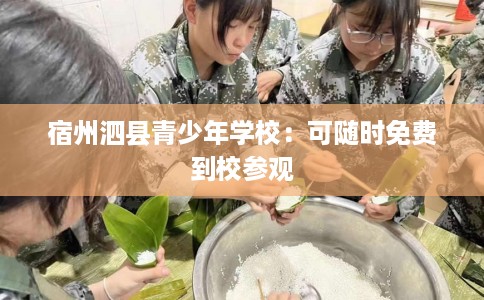 宿州泗县青少年学校：可随时免费到校参观