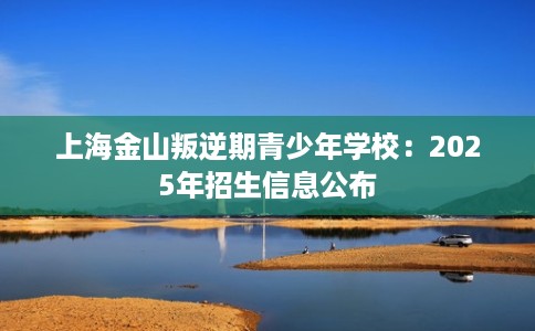 上海金山叛逆期青少年学校：2025年招生信息公布
