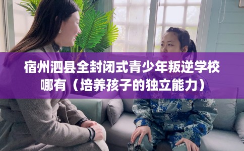 宿州泗县全封闭式青少年叛逆学校哪有（培养孩子的独立能力）