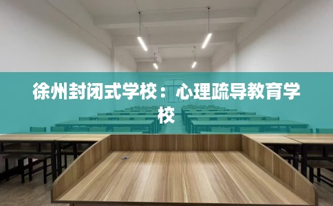 徐州封闭式学校：心理疏导教育学校
