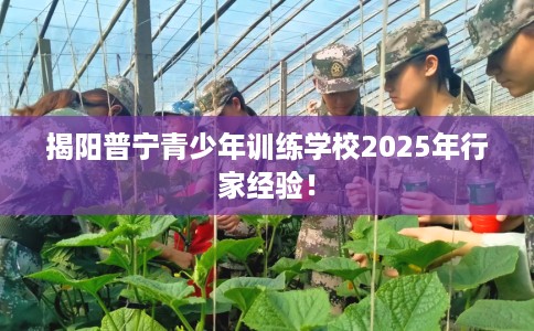 揭阳普宁青少年训练学校2025年行家经验！