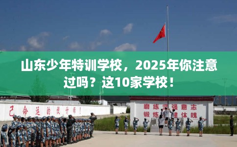山东少年特训学校，2025年你注意过吗？这10家学校！