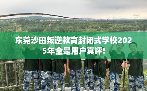 东莞沙田叛逆教育封闭式学校2025年全是用户真评!