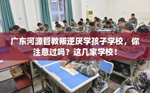 广东河源管教叛逆厌学孩子学校，你注意过吗？这几家学校！