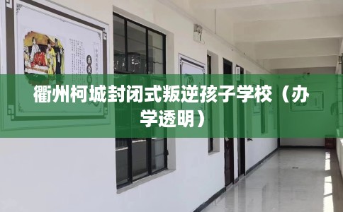 衢州柯城封闭式叛逆孩子学校（办学透明）