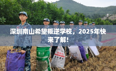 深圳南山希望叛逆学校，2025年快来了解!