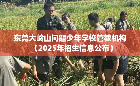 东莞大岭山问题少年学校管教机构（2025年招生信息公布）