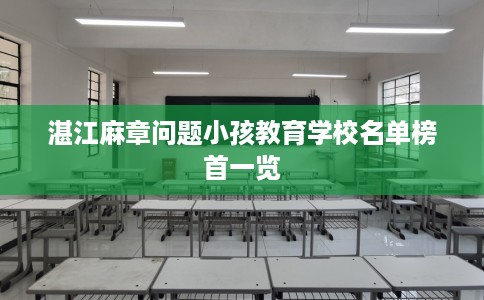 湛江麻章问题小孩教育学校名单榜首一览