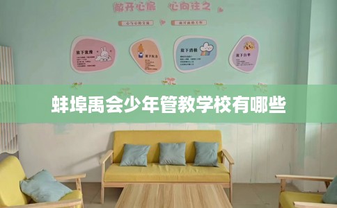 蚌埠禹会少年管教学校有哪些