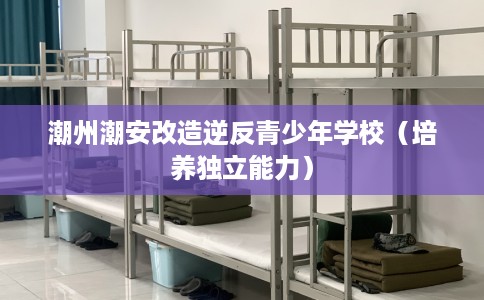 潮州潮安改造逆反青少年学校（培养独立能力）