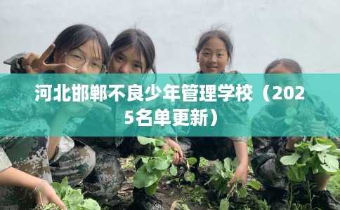 河北邯郸不良少年管理学校（2025名单更新）