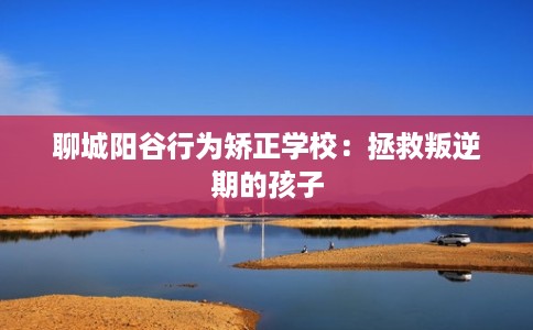聊城阳谷行为矫正学校：拯救叛逆期的孩子