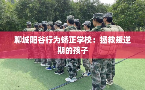 聊城阳谷行为矫正学校：拯救叛逆期的孩子
