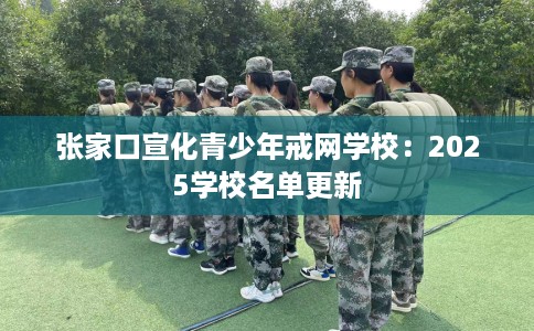 张家口宣化青少年戒网学校：2025学校名单更新