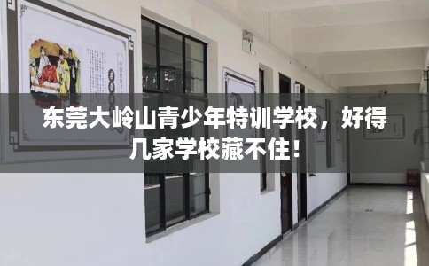 东莞大岭山青少年特训学校，好得几家学校藏不住！