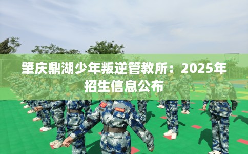 肇庆鼎湖少年叛逆管教所：2025年招生信息公布