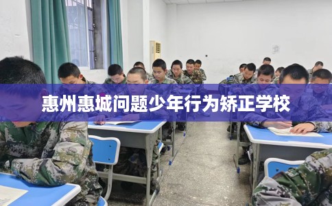 惠州惠城问题少年行为矫正学校