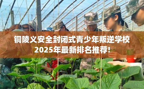 铜陵义安全封闭式青少年叛逆学校2025年最新排名推荐!