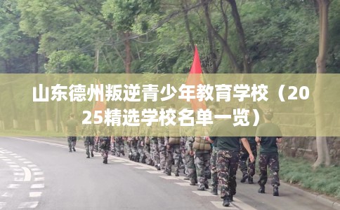 山东德州叛逆青少年教育学校（2025精选学校名单一览）