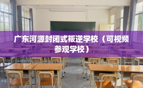 广东河源封闭式叛逆学校（可视频参观学校）