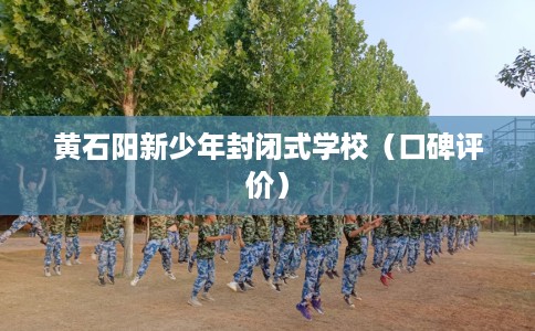 黄石阳新少年封闭式学校（口碑评价）