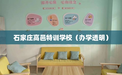 石家庄高邑特训学校（办学透明）