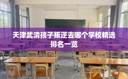 天津武清孩子叛逆去哪个学校精选排名一览