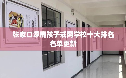 张家口涿鹿孩子戒网学校十大排名名单更新