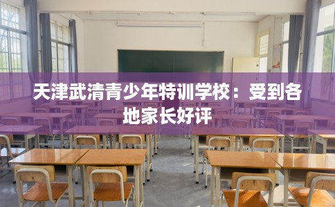 天津武清青少年特训学校：受到各地家长好评