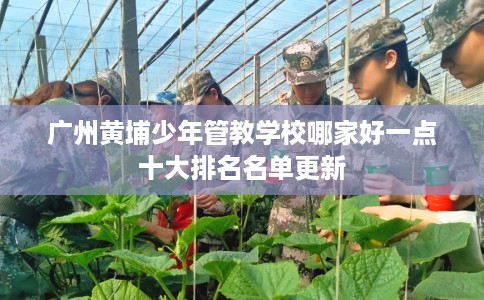 广州黄埔少年管教学校哪家好一点十大排名名单更新