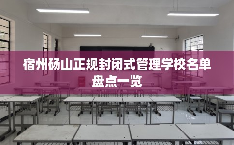 宿州砀山正规封闭式管理学校名单盘点一览