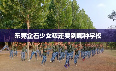 东莞企石少女叛逆要到哪种学校