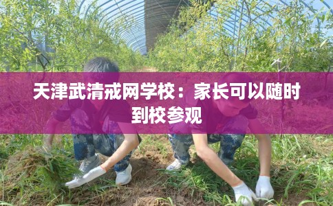 天津武清戒网学校：家长可以随时到校参观