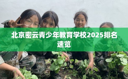 北京密云青少年教育学校2025排名速览