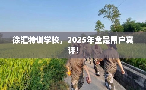 徐汇特训学校，2025年全是用户真评!