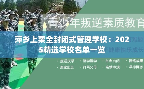 萍乡上栗全封闭式管理学校：2025精选学校名单一览