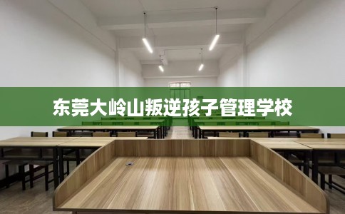 东莞大岭山叛逆孩子管理学校