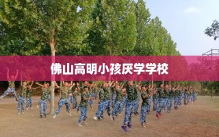 佛山高明小孩厌学学校