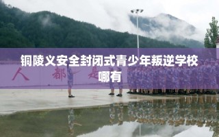 铜陵义安全封闭式青少年叛逆学校哪有