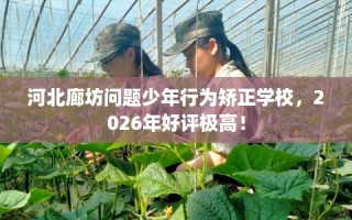 河北廊坊问题少年行为矫正学校，2026年好评极高！
