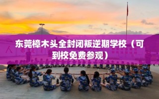 东莞樟木头全封闭叛逆期学校（可到校免费参观）