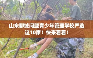 山东聊城问题青少年管理学校严选这10家！快来看看！