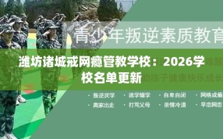 潍坊诸城戒网瘾管教学校：2026学校名单更新