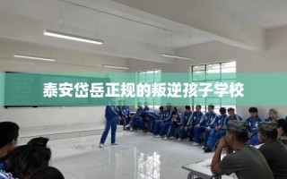 泰安岱岳正规的叛逆孩子学校